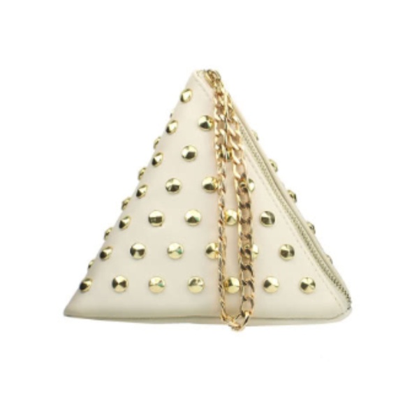 Handbags - Studded Triangle PU Bag
